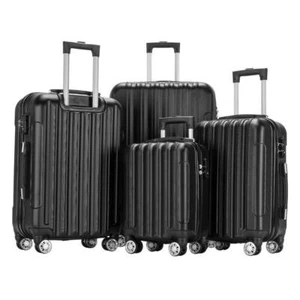 4 Piece Suitcase Luggage Set Hardside Suit case with Spinner Wheels TSA Lock - Picture 1 of 14