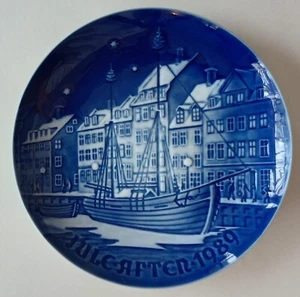 Bing and Grondahl B&G Denmark Danish Christmas Plate 1989 - Picture 1 of 2