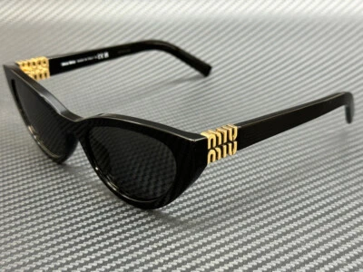 MIU MIU MU A04S 16K08Z Black Grey Women's 54 mm Sunglasses - Image 1 of 4