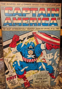 WOODEN Marvel Captain America SIGN Wall Art Game Room Man Cave 13” X 19” 2015 - Picture 1 of 7