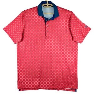 Greyson Golf Polo Shirt Diamond Print Moisture Wicking Athletic XL - Bild 1 von 6