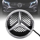 White Motor Car Front Grille Star Emblem For Mercedes Benz Illuminated LED Light