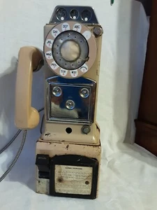 WESTERN ELECTRIC? BELL SYSTEM ROTARY PAYPHONE 3 COIN SLOT FREE SHIPPING - Picture 1 of 21