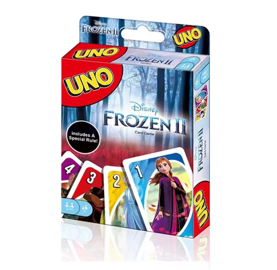 Disney Frozen II UNO Juego de Cartas - Baraja Fiesta Familiar Niños - Regla Especial - Nuevo Foto 1 de 1