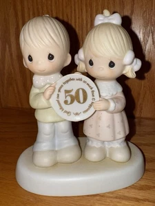 Precious Moments 50th Anniversary God Blessed Our Years Together E-2860 1983 - Picture 1 of 10