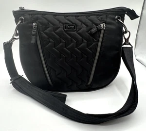 Lug Black Swivel RFID Crossbody Purse Shoulder Bag Travel Convertible Zip - Picture 1 of 21