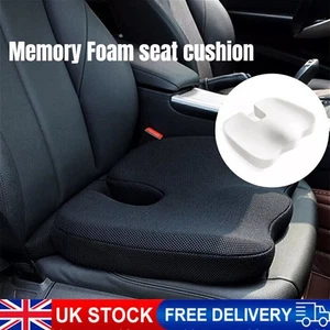 Seat Cushion for Office Gamming Chair Memory Foam Coccyx Pain Relief Pillow UK - Picture 1 of 12