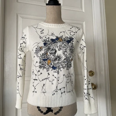 Suéter Christian Dior Bordado Talla S/ XS Multicolor Foto 1 de 4