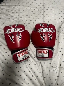 Yokkao 12oz Red Breathable Muay Thai Boxing Gloves - Picture 1 of 5
