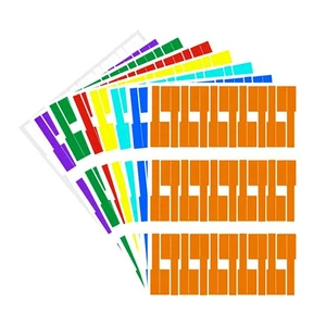 480Pcs Cable Labels Cord Labels Stickers Tear Flexible Works3686 - Afbeelding 1 van 8