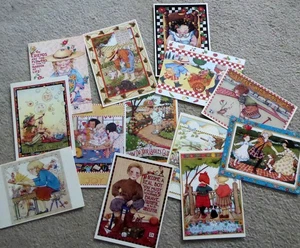 Geburtstagskarten ~ Lot 13 ~ M Engelbreit Kunstwerk ~ ALLES WAS ICH BIN ~ unbenutzt - Bild 1 von 5