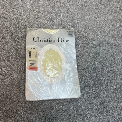 Vintage Christian Dior Pantyhose Womens Size 1 Alabaster Tear Drop Texture New - Image 1 of 4