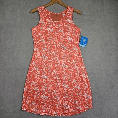 Vestido Columbia para mujer mediano Midway Bay sin mangas isla hula luau pesca Foto 1 de 4