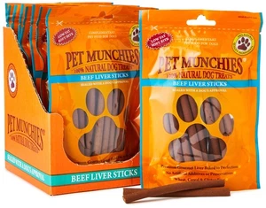 Beef Liver Sticks Dog Treats, Premium Grain Free Dog Chews with - Picture 1 of 5