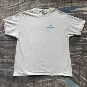 Sandalias Birkenstock Vintage 2003 30 Aniversario Blanco Azul Camiseta Talla 2XL - Imagen 1 de 6