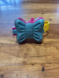 Vintage Polly Pocket 1994 Bluebird McDonalds Pink Big Bow Uhr  - Bild 1 von 3
