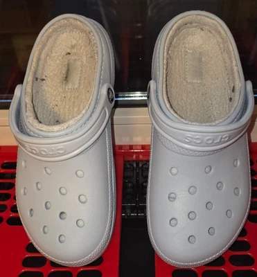 Crocs: Unisex Classic Lined Clogs Gr. 41/42 gefüttert hellblau Topzustand - Bild 1 von 4