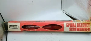 Craftsman Vintage 14" Spiral Ratsche Schraubendreher mit Flachkopf Bit & Original Box - Bild 1 von 12
