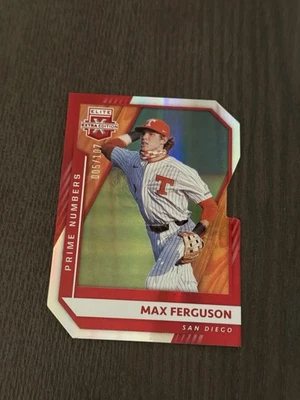 2021 Panini Elite Extra Edition Prime Numbers B Die-Cut /107 #160 MAX FERGUSON - Image 1 of 4