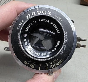 Vtg Wollensack 146mm 5 3/4" f/ 6.3 Series IA Raptar Rapax WAS RETURNED FOR PART - Picture 1 of 11
