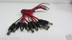 20pcs DC male Lead , pigtail for CCTV camera power 2Q3 - Picture 1 of 1