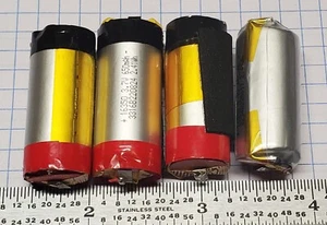 (4 pcs) 3.7v 4.2V 650mAh 2.41Wh Rechargeable Lithium cell for RC Drone IoT DIY - Picture 1 of 8