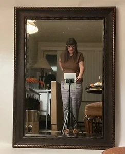 Large Beveled Mirror 43 " by 31 " - Picture 1 of 5