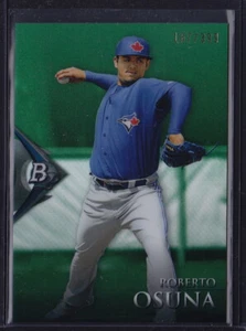 2014 BOWMAN PLATINUM GREEN REFRACTOR ROBERTO OSUNA #BPCP26 BLUE JAYS ASTROS /399 - Picture 1 of 1