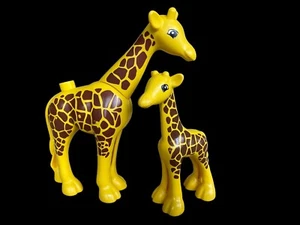 Lego Duplo bebé 4” posable cuello mamá 6” jirafas - Imagen 1 de 18