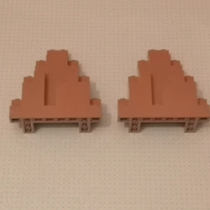 Lego - 2 Paneles de Roca Marrón - Tachuelas 3x8x7 (6083)(GMT16) - Imagen 1 de 1