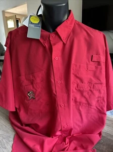 ProEdge NCAA Maryland Terrapins Terps rot S/S Angelhemd UPF 50+ Herren 2XL neu mit Etikett - Bild 1 von 5