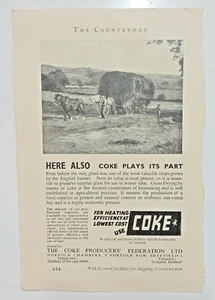 Vintage 1941 Coke Producers Federation Werbung 8,5 x 5,5 Zoll - Bild 1 von 4