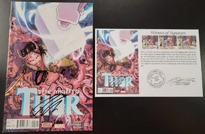 Mighty Thor (2016) #2 SIGNED by Jason Aaron with Notarized Witness of Signature - Picture 1 of 6