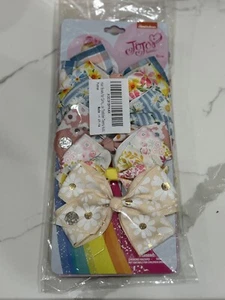 2 Sets JoJo Siwa Haarschleifen mit Clips insgesamt 12 Stück verschiedene Muster Neu mit Etikett - Bild 1 von 2