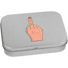 Swearing Middle Finger Metal Hinged Tin  Storage Box Tt035457
