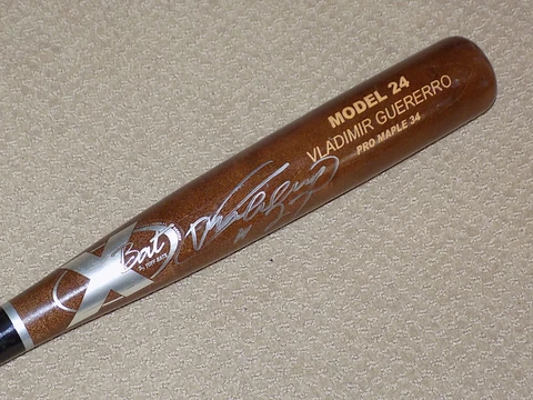 Vladimir Guerrero Signed Game Bat Montreal Expos Los Angeles Angels HOF Cover