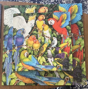 Springbok Markenzeichen Puzzle Dschungel Vögel buntes Puzzle 500 Teile komplett - Bild 1 von 6