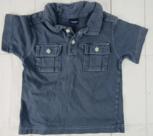 T-shirt OshKosh blu polvere manica corta bambino taglia 2/2T - Foto 1 di 4