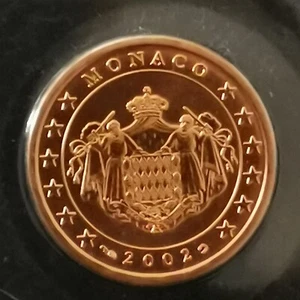 5 CENT EURO BU 2002 MONACO / VERSIEGELT AUS DER SCHATULLE - Bild 1 von 2