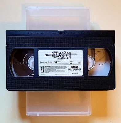 Conan the Destroyer VHS Arnold Schwarzenegger Action Adventure 1984 Free Shipp. - Image 1 of 2