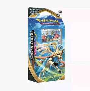 Pokemon Juego de Cartas Coleccionables Espada y Escudo: Mazo Temático Choque Rebelde - ZACIAN - Nuevo/Sellado - Imagen 1 de 1
