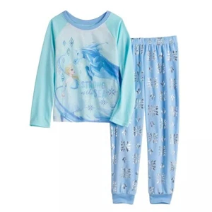 Disney Frozen II Girl's Strong As The Sea Elsa, Nokk Pajama Set, Size 4 - Picture 1 of 1