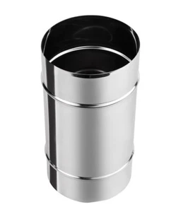 Acier Inoxydable Mâle Raccord de Tuyau Conduit Doublure Cheminée Tube Joint - Picture 1 of 2