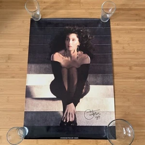 PÓSTER de perfume desinhibido original raro promoción CHER 1989 21x30 pulgadas - Imagen 1 de 10