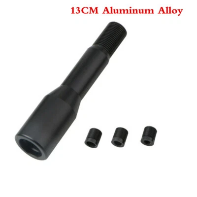 Black Alloy Car Shift Knob Extension For Manual Gear Shifter Lever 13cm Extended - Image 1 of 4