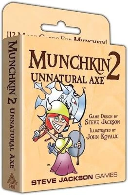 Munchkin 2 Unnatural Axe Expansion Game 112 Cards for 3 to 6 Players - Image 1 of 4