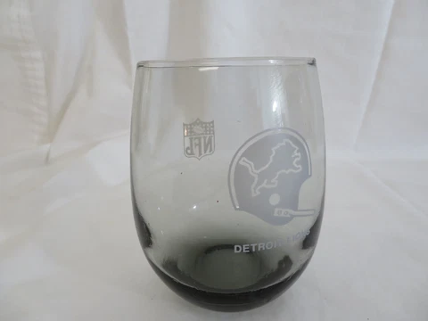 Vintage Detroit Lions NFL drinking glass,smoky tint Cover