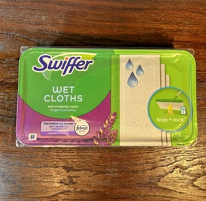 Swiffer Sweeper Wet Mopping Pad Refills Floor Mop Febreze Lavender Scent 12ct - Picture 1 of 6