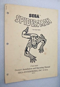 sega SPIDERMAN Arcade Video Game Machine Owners operators instructions Manual - Picture 1 of 2