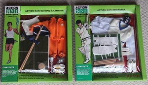 vintage action man 40th anniversary olympic and cricketer carded boxed - Picture 1 of 3